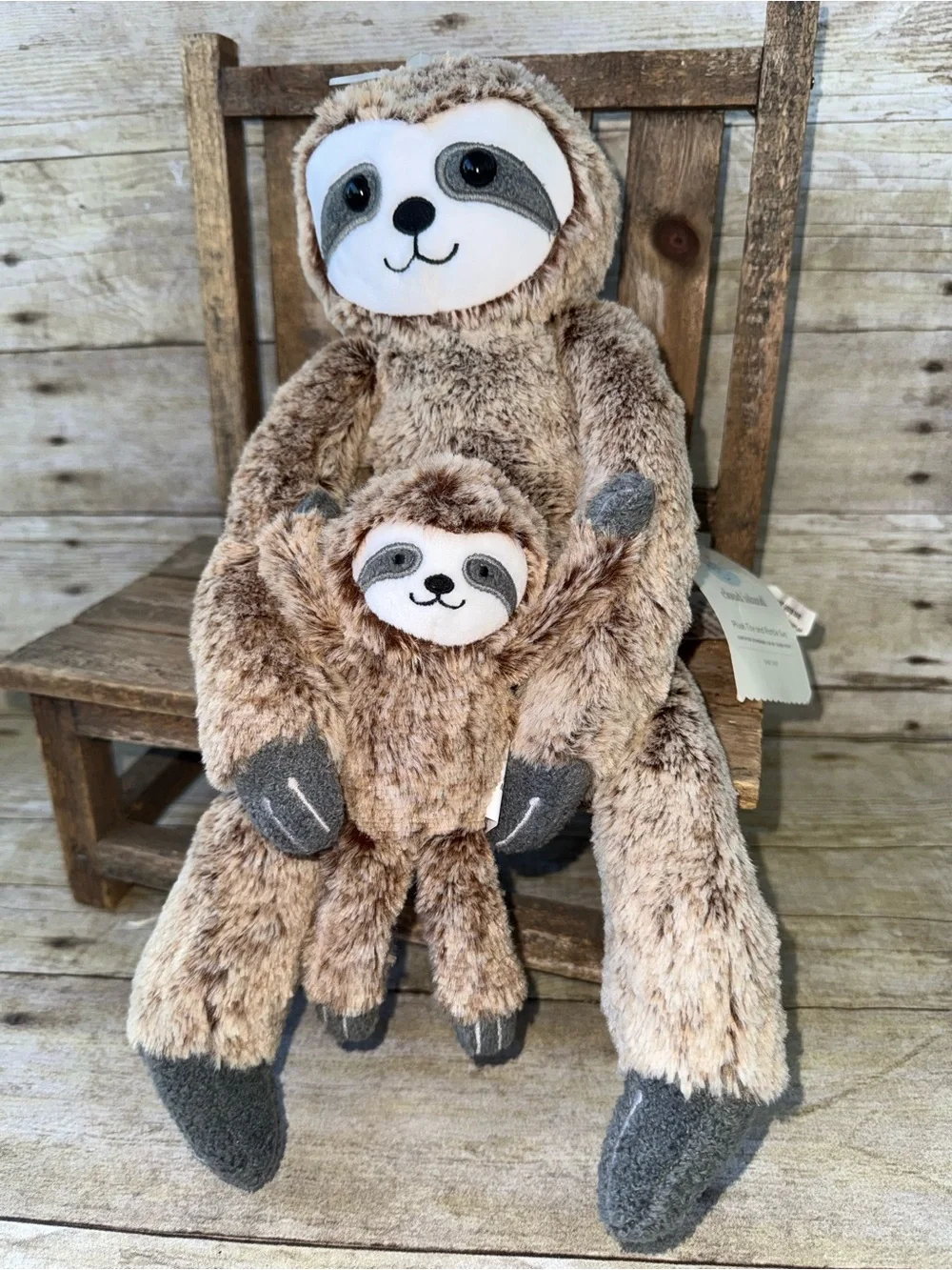 Plush Sloth Toy - Brown Soft Cuddly Sloth for Kids